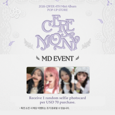 In Hand) QWER The 4th Mini Album CEREMONY POP-UP OFFICIAL MERCH +