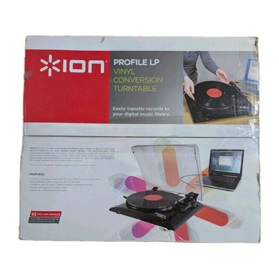 ION Audio PROFILE LP Conversion Turntable Vinyl To CD/MP3 Brand New In Open Box 