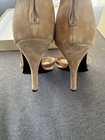Sergio Rossi Suede Zip Up Heel Sandals Ankle Wrap — photo 10