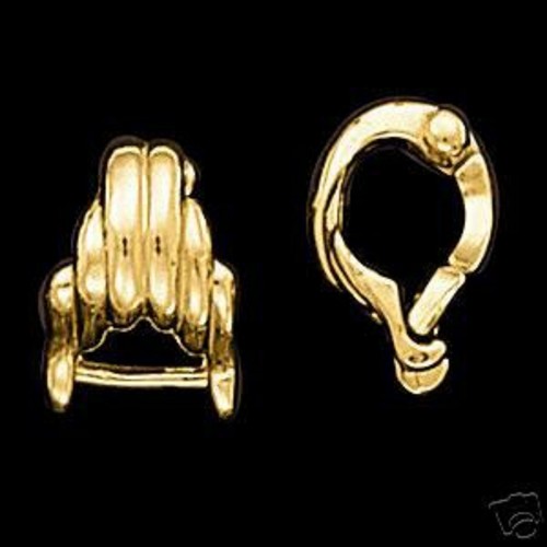 14K Gold Slide Pendant Hanger Enhancer for Omega Pearls eBay