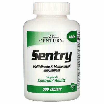 Sentry Multi-Vitamin & Mineralstoff Supplement - 300 Tabletten aus dem 21. Jahrhundert