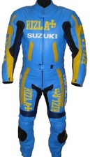 RIZLA SUZUKI Bikeranzug Lederkombi Protektoren Biker Jacke Herren MotorradANZUG