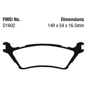 EBC ED91891 Extra Duty Rear Brake Pads for 2012-2020 Ford F-150 - Image 3 of 4