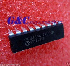 10PCS PIC16F84A-04/P PIC16F84A MICROCHIP DIP-18 EEPROM 8-Bit Microcontroller NEW