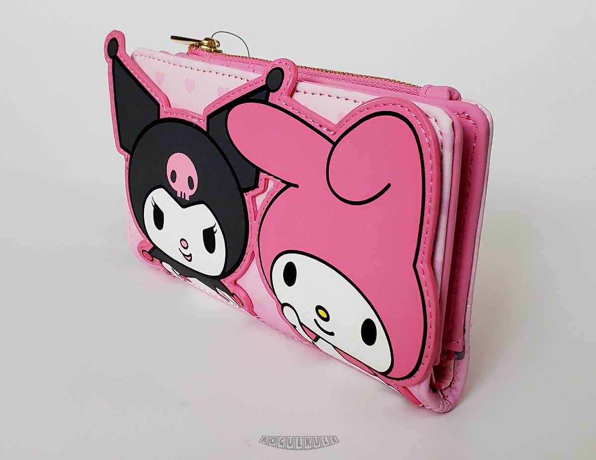 🚦Loungefly Hello Kitty - Kuromi & My Melody Pink Wallet