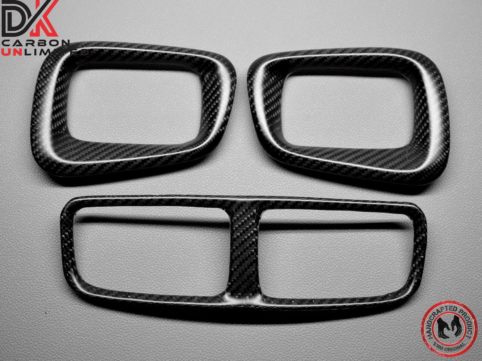 2019 Aston Martin DB11 DBS Superleggera Matte Satin Carbon Air Vent Bezels Trims