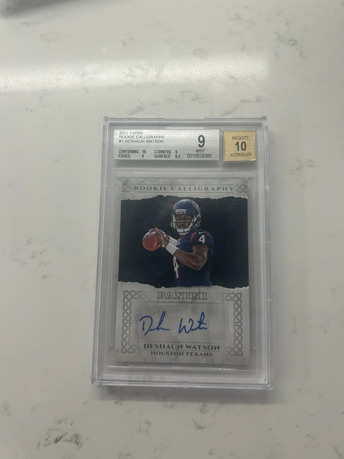 Deshaun Watson Panini Rookie Calligraphy #RCDW Base