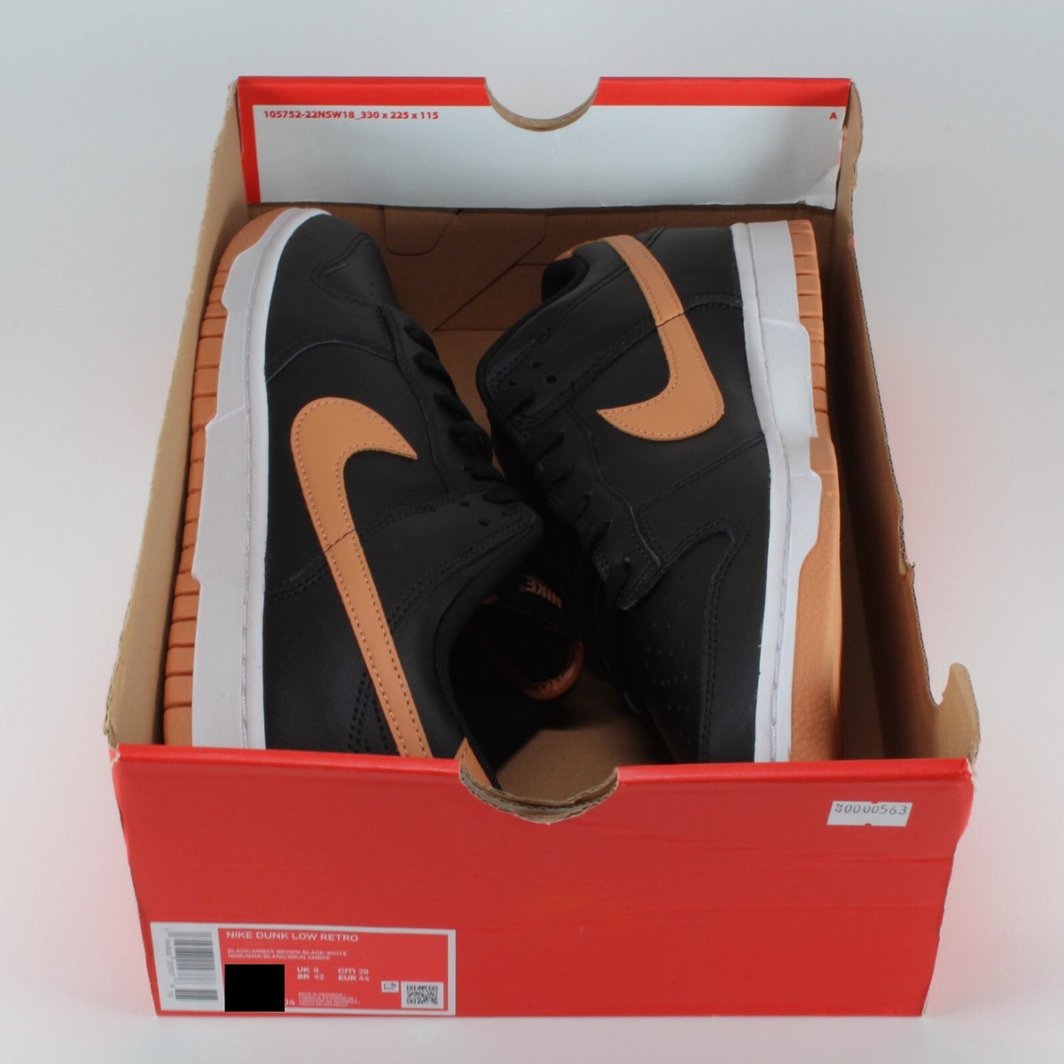 Nike Dunk Low Retro Black Peach Orange DV0831-004 Men