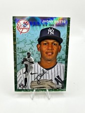 2023 Topps CHROME PLATINUM #209 Jhony Brito GREEN CREME TOIL  /99 NY Yankees