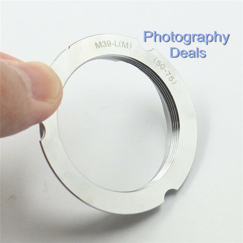 6-Bit Code M39-LM Adapter For Leica M39 LTM 50-75mm Screw Lens to Leica M Camera - Picture 5 of 8
