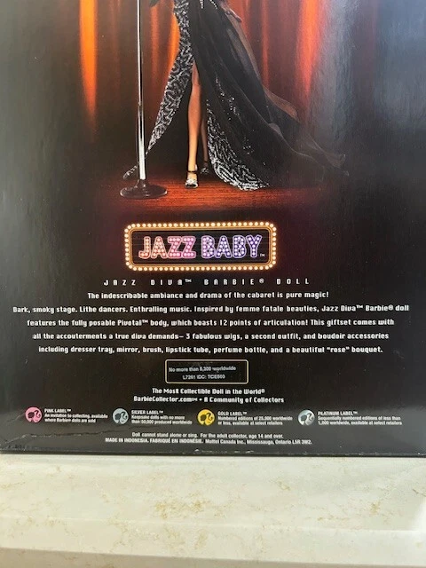 Barbie Coleccionista Jazz Bebé Etiqueta Dorada Jazz Diva Muñeca Cuerpo Pivotal Mattel L7261 Foto 4 de 4