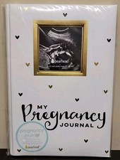 Pearhead My Pregnancy Journal Baby Keepsake Pregnancy Memory Book White and Gold