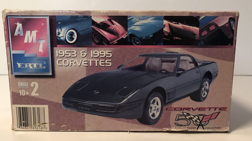 AMT Ertl 1995 Chevrolet Corvette Plastica Model Kit 1:25 Borsa Sigillata Leggi bene! - Foto 10 di 11
