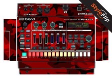 Roland TR-6S Skins Red Camo Protective Decal StyleFlip Skins