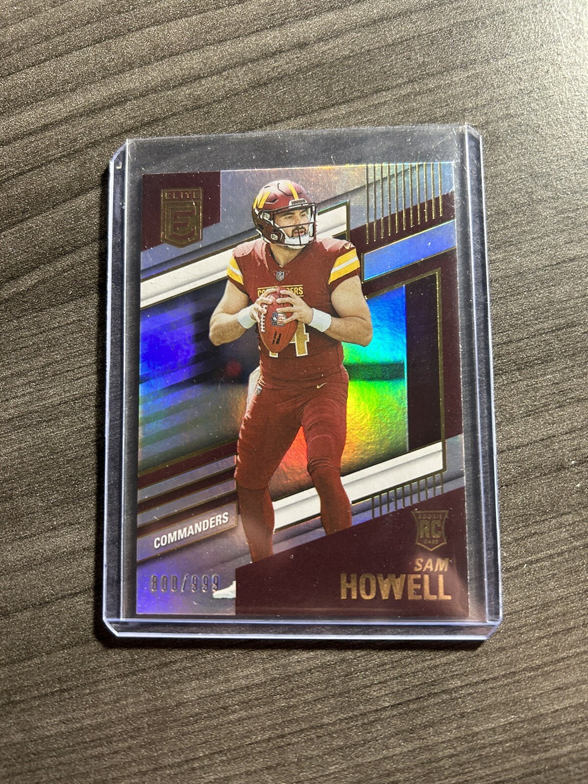 2022 Panini Donruss Elite Sam Howell Silver Rookie /999 #104 Commanders A4