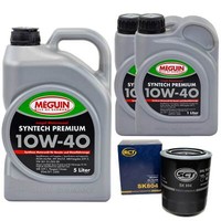 MotoröL Set Syntech 10W-40 Meguin 7 Liter + ÖLfilter FüR Toyota Hiace IV 2.4 3.0