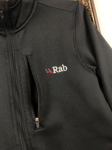 Rab Shadow Wind Pro Polartec Fleece Lined Grey Jacket Coat Track Slim Sz S - Picture 5 of 15