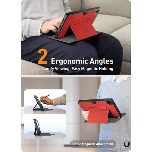 Case For Samsung Galaxy Tab A9 Magnetic Fidget Mount Stand Folio Cover Dark Red - Picture 4 of 6