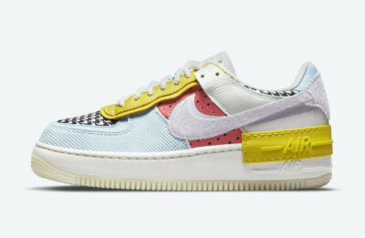 Nike Air Force 1 Shadow Patchwork Size 11.5 Womens Multicolor DM8076 100