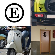 Lettera E, Adesivo In Vinile