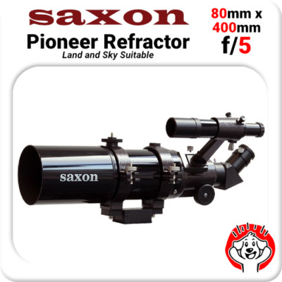 Saxon Pioneer 80mm 400mm f/5 Refractor Optical Tube Assembly with Accessories