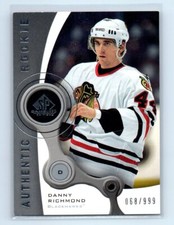 2005-06 SP Game Used Edition /999 Danny Richmond #199 Rookie RC