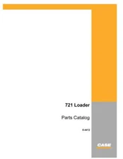 Case 721 Loader Parts Catalog Manual Exploded View Diagrams Book