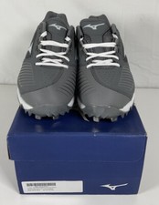 NIB Women’s Mizuno 9 Spike Adv Sweep 4 Metal Softball Cleats Shoes Gray Size 6