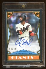 TOPPS BROOKLYN COLLECTION ANDREW McCUTCHEN AUTOGRAPH AUTO SP #D 09/10 BLACK MINT