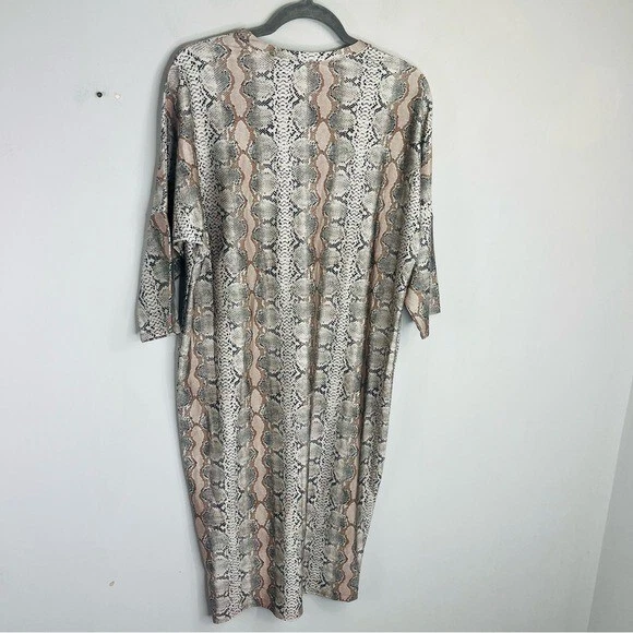 UNDERCOVER Costume da bagno Dolman elasticizzato stampa pitone serpente taglia media