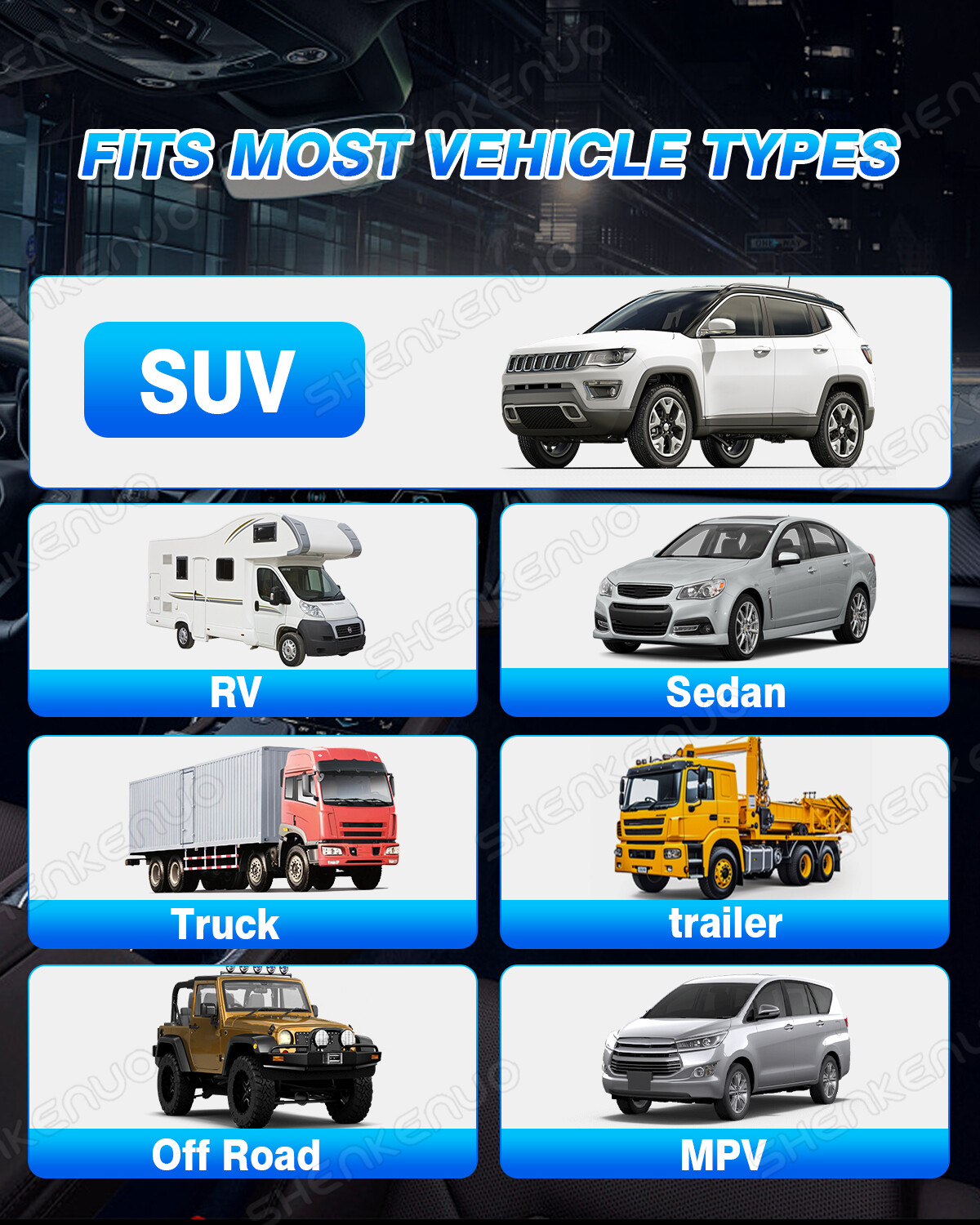 Tire Pressure Monitoring Systems TPMS 4 External Sensors Wireless Solar Power