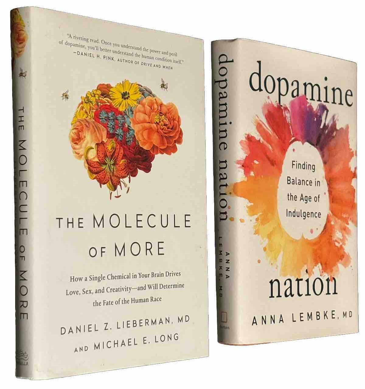 Molecule of More And Dopamine Nation Brand New Hardcover Lot Of 2 Books