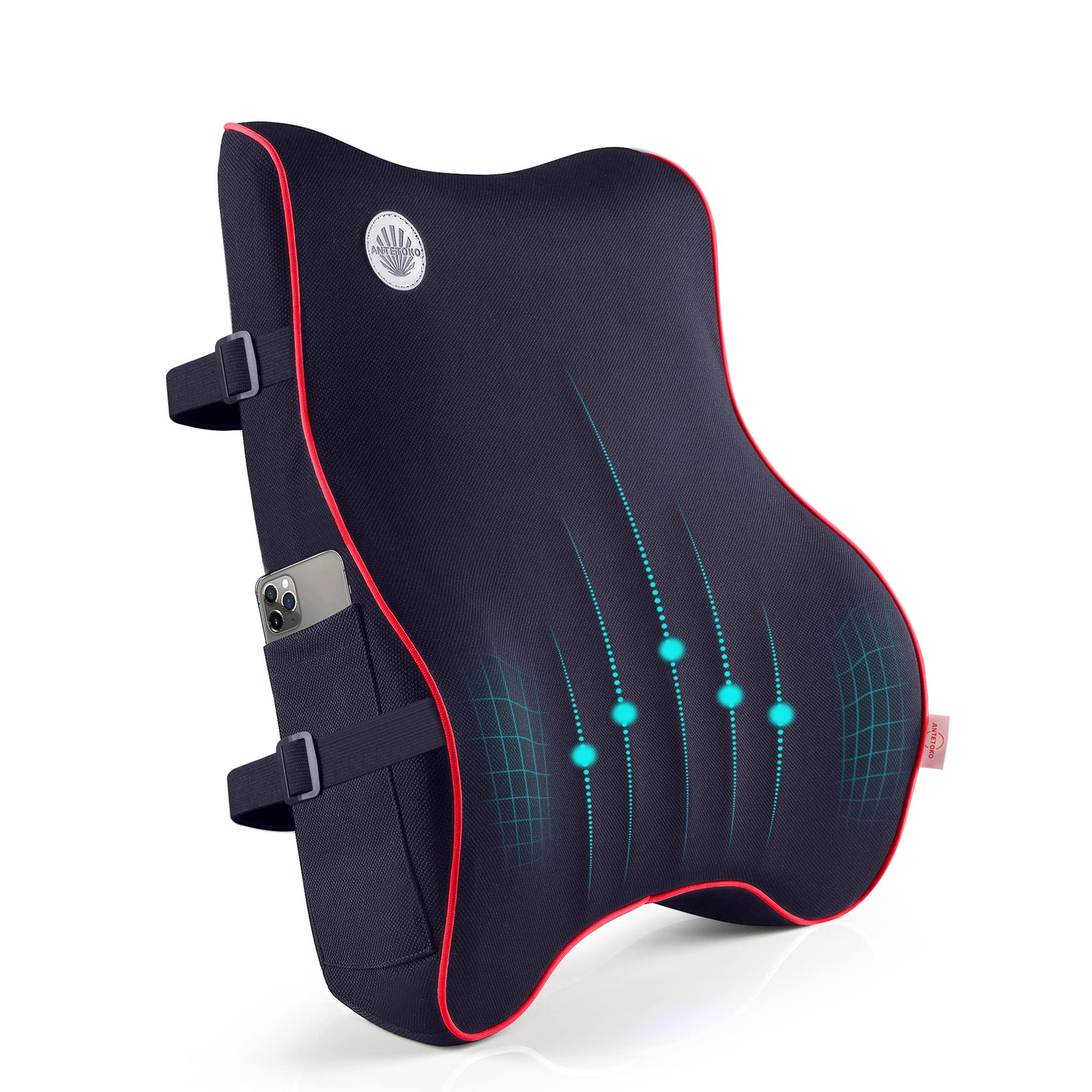 Lumbar Support Pillow,Memory Foam Back Support for Office Chair,Computer Chai...
