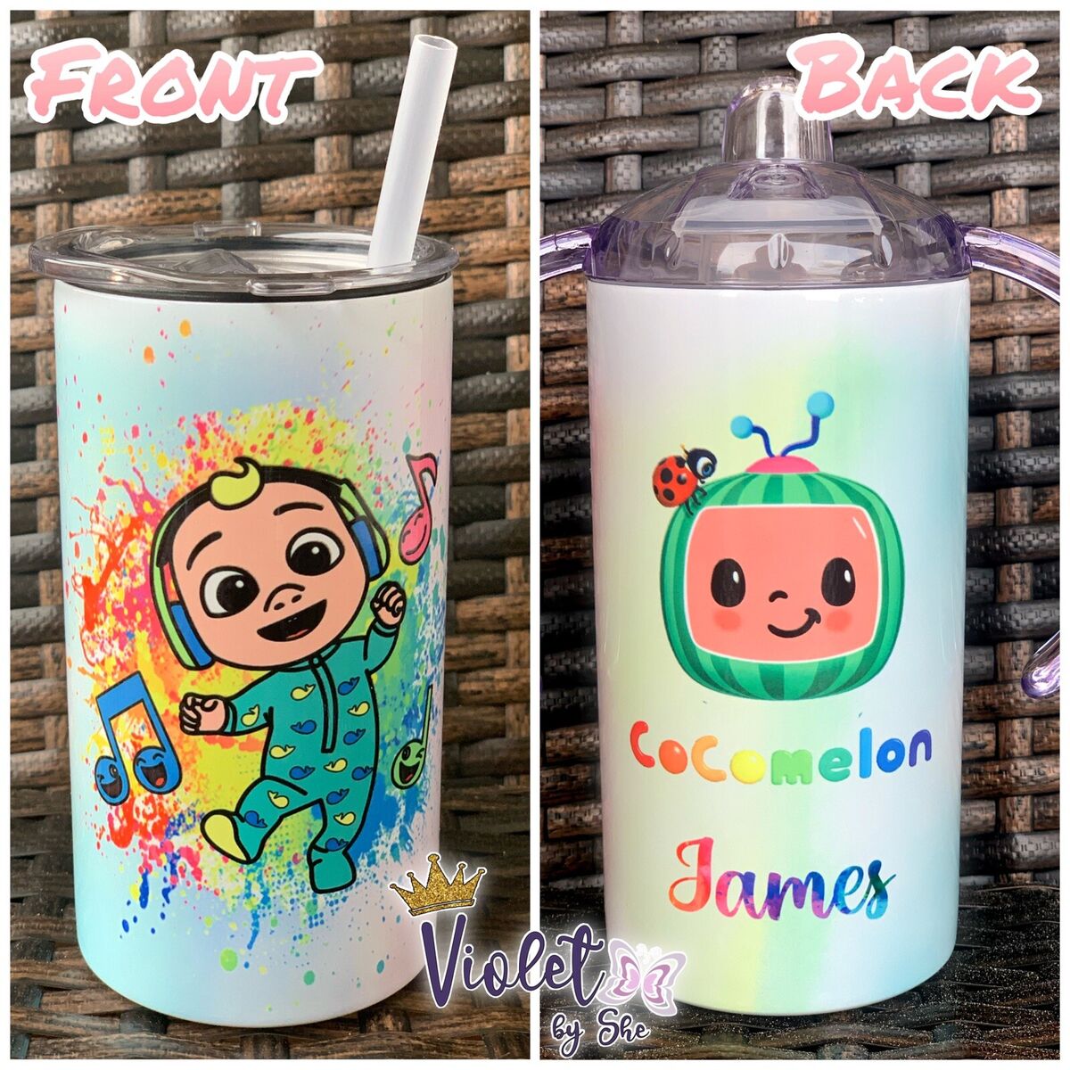 Fishing Themed Personalized Sippy Cup - 12 oz Kids Tumbler with