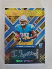 Isaiah Spiller 2022 Panini XR Luminous Endorsements Autograph  #05/10 Chargers