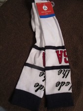 Womens Patriotic Knee High Socks Size 4-10 USA Red White Blue Socks