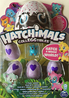 Hatchimals Spin Master CollEGGtibles 4er Pack&Bonus Ostern Eier Sammelkarte