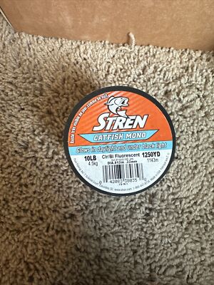 Stren Catfish Mono 10LB 1250YD Clr/Bl Fluorescent Fishing Line