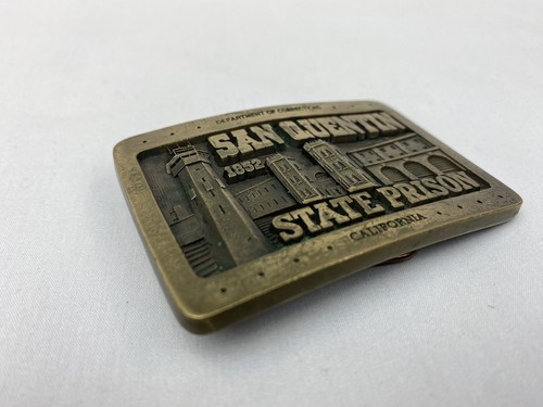 San Quentin State Prison Belt Buckle 1981 Collectors Pigville Artworks Numbered - Picture 19 of 24