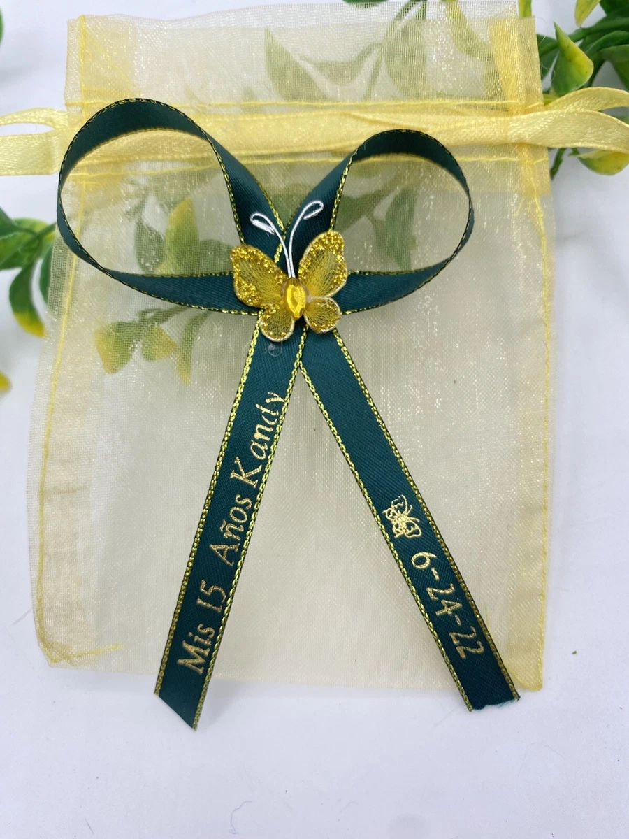 12pcs Emerald Green Favors 4x5