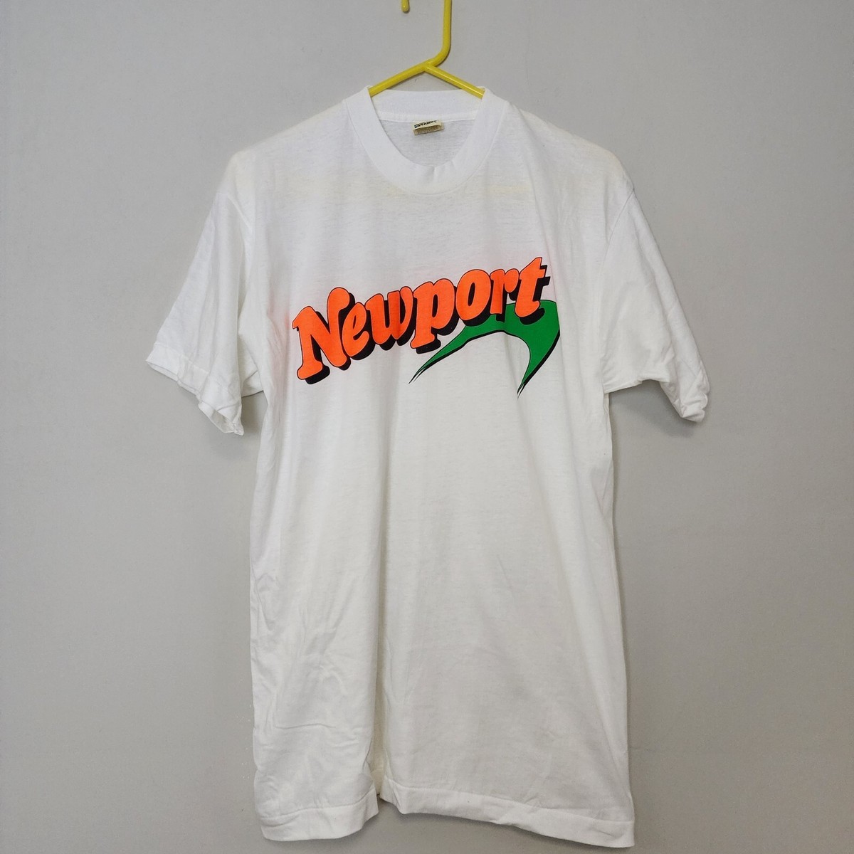 Newport Cigarette Vintage Deadstock Promo White Tee Shirt