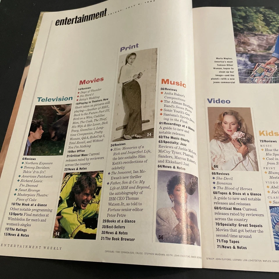 Vintage Magazine: Entertainment Weekly - July 1990 / Tracy’s Rogues / MKG - Image 3 of 4