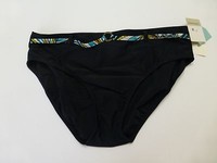 Christina Womens Size 16 Black Front Belted Bikini Bottom Christina Womens Size 16 Black Front Belted Bikini Bottom