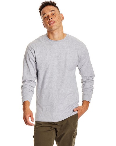 Hanes 5186 Unisex Cotton/Polyester Long Sleeve Tee Crew Neck Beefy-T T-Shirt - Picture 59 of 121