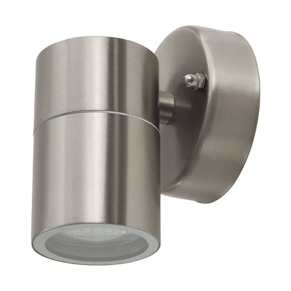 Litecraft Up or Down Wall Light IP44 Outdoor Fitting - Stainless Steel Clearance