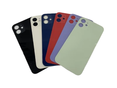 OHNE Akkudeckel für iPhone 12 Back Cover Glas Big Hole Rückseite Glas OEM Qualität