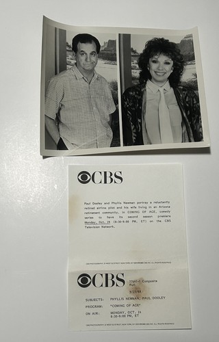 Vintage 2 Black & White Press Photos Coming of Age Paul Dooley Phyllis Newman - Picture 9 of 13