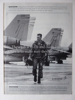 10/2000 PUB LOCKHEED SANDERS ECM EW F/A-18E/F F-22 JSF ATIRCM RAKETENWARNANZEIGE