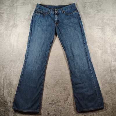 VTG Y2K Lucky Brand Jeans Dungarees Womens 12/31 MidRise