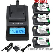 LPE6 Battery  Fast Charger for IKAN On-Camera HDMI Monitor, Canon XC10 XC15